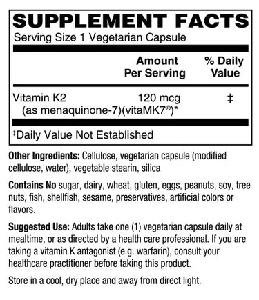 Vitamin K2 120mcg